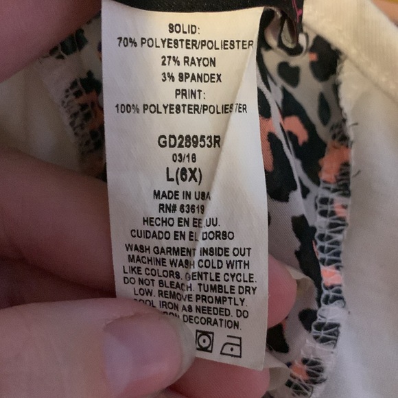 Miss Majesty white awesome leopard print sleeveless blouse - Picture 4 of 4